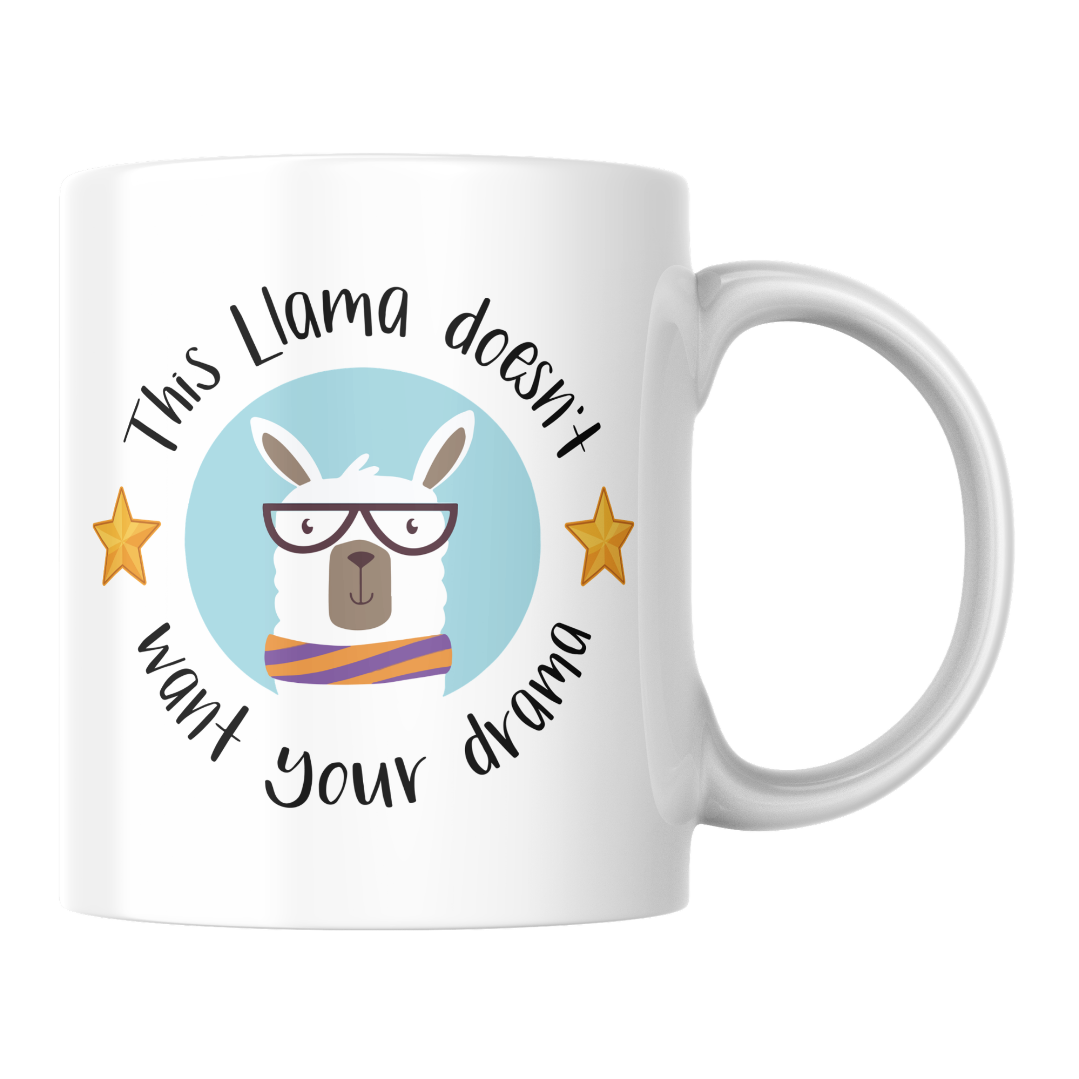 This Llama Doesnt Want Your Drama Coffee Mug