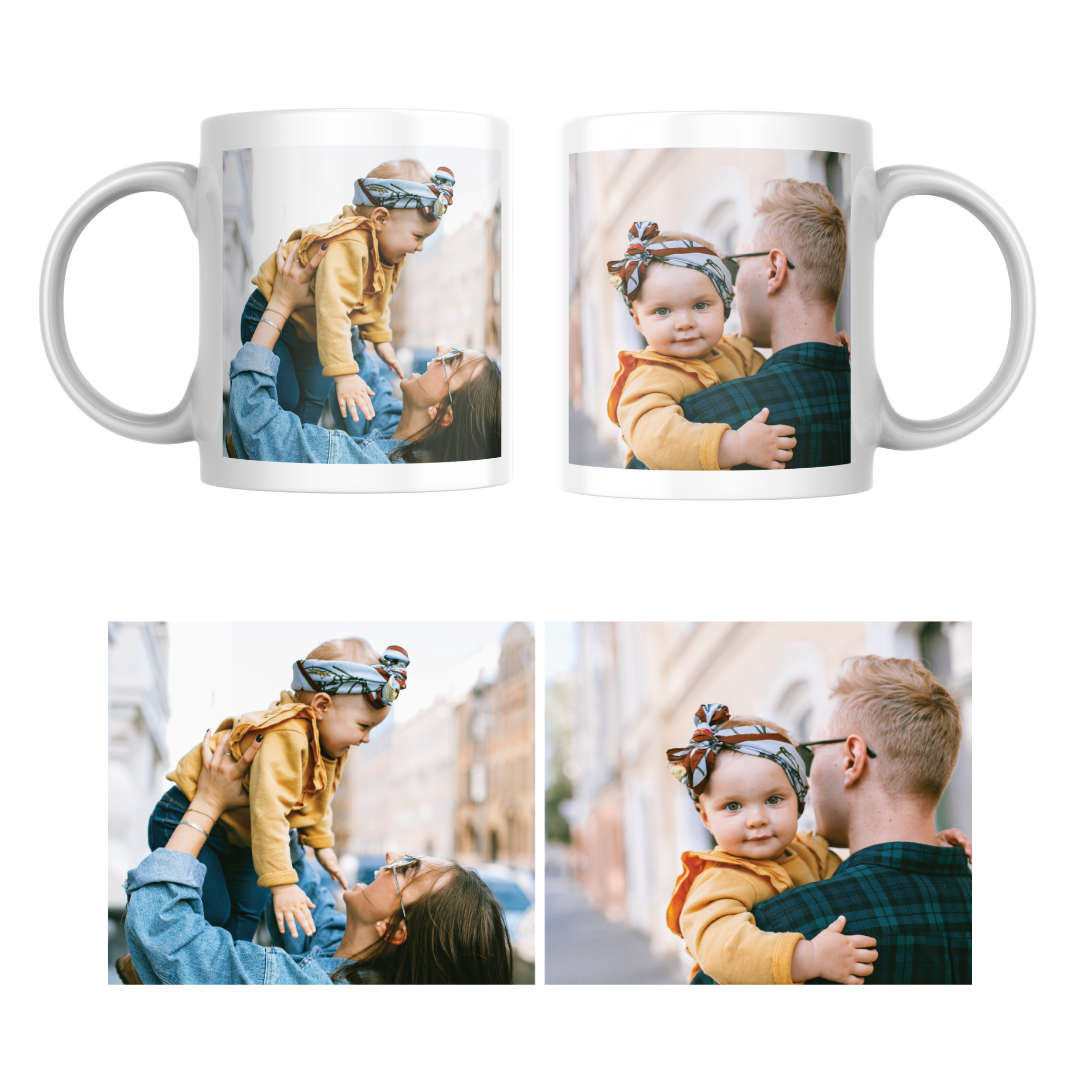 2 Photos Personalised Photo Mug