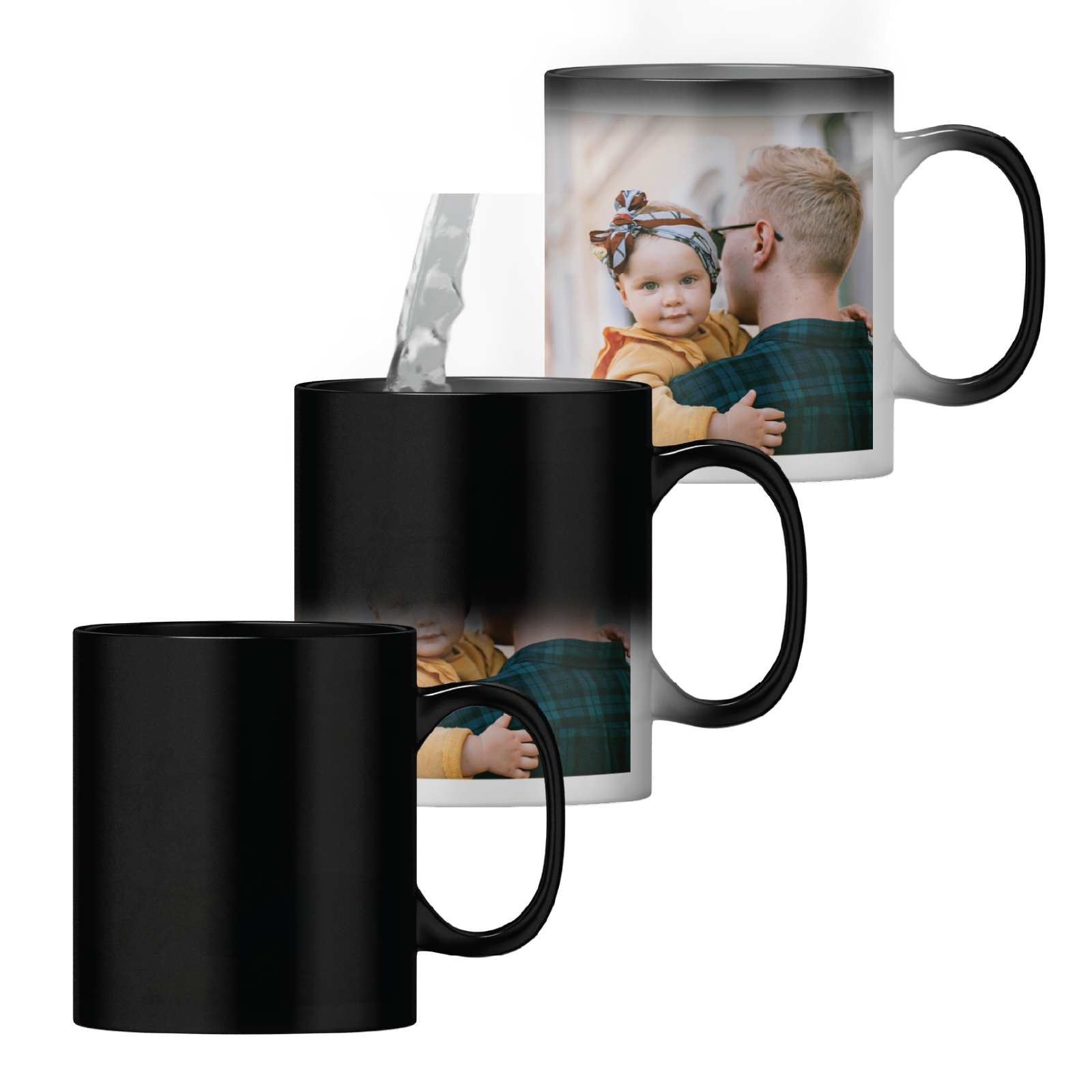 2 Photos Personalised Magic Heat Change Mug