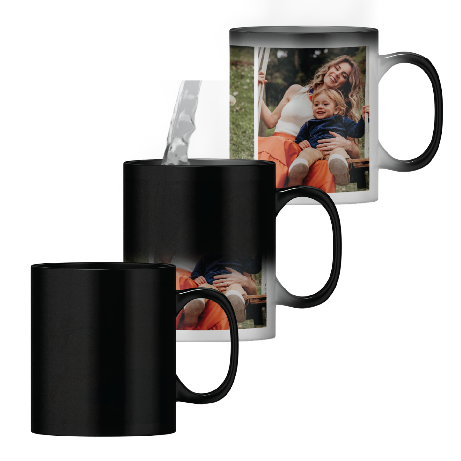 3 Photos Personalised Magic Heat Change Mug