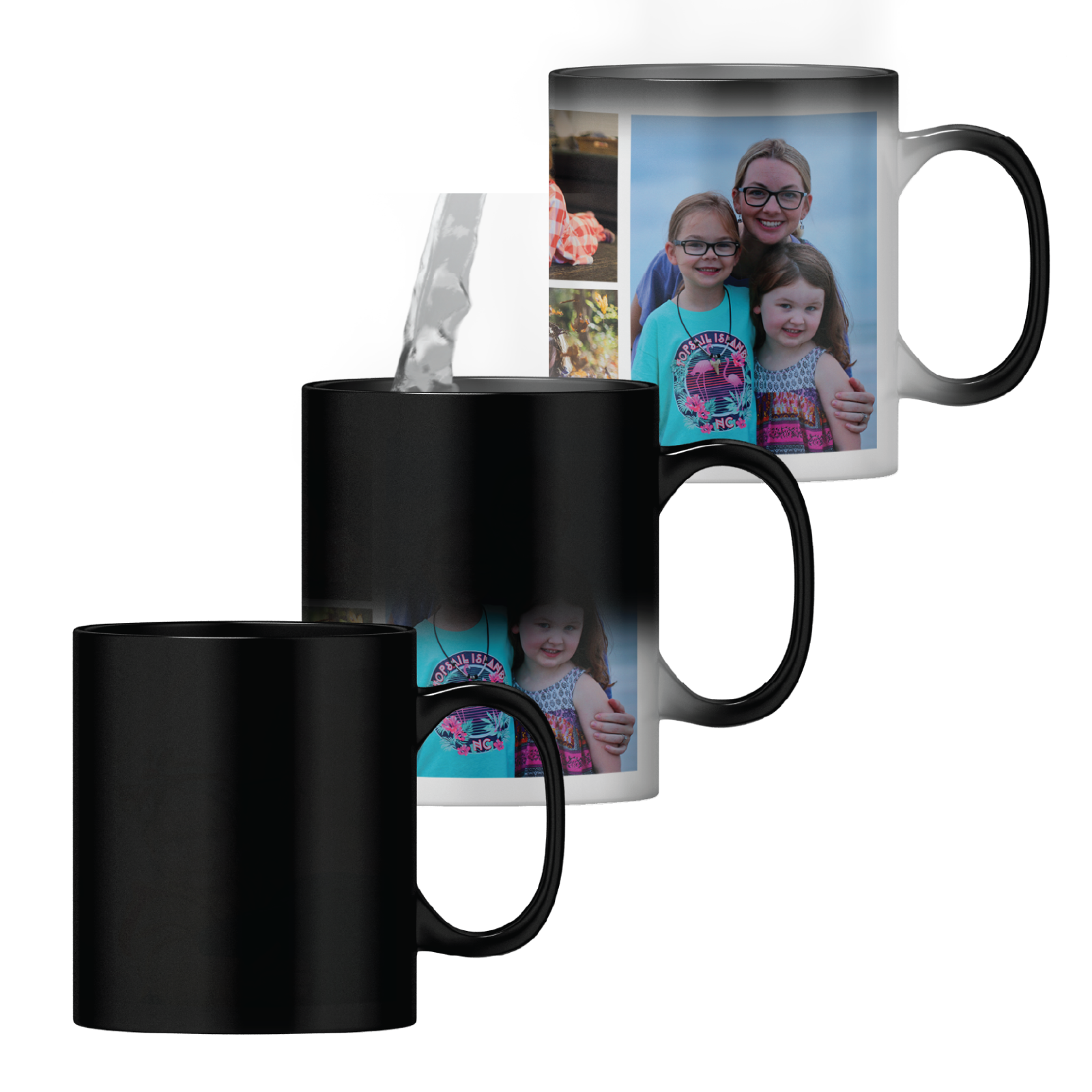 4 Photos Personalised Magic Heat Change Mug