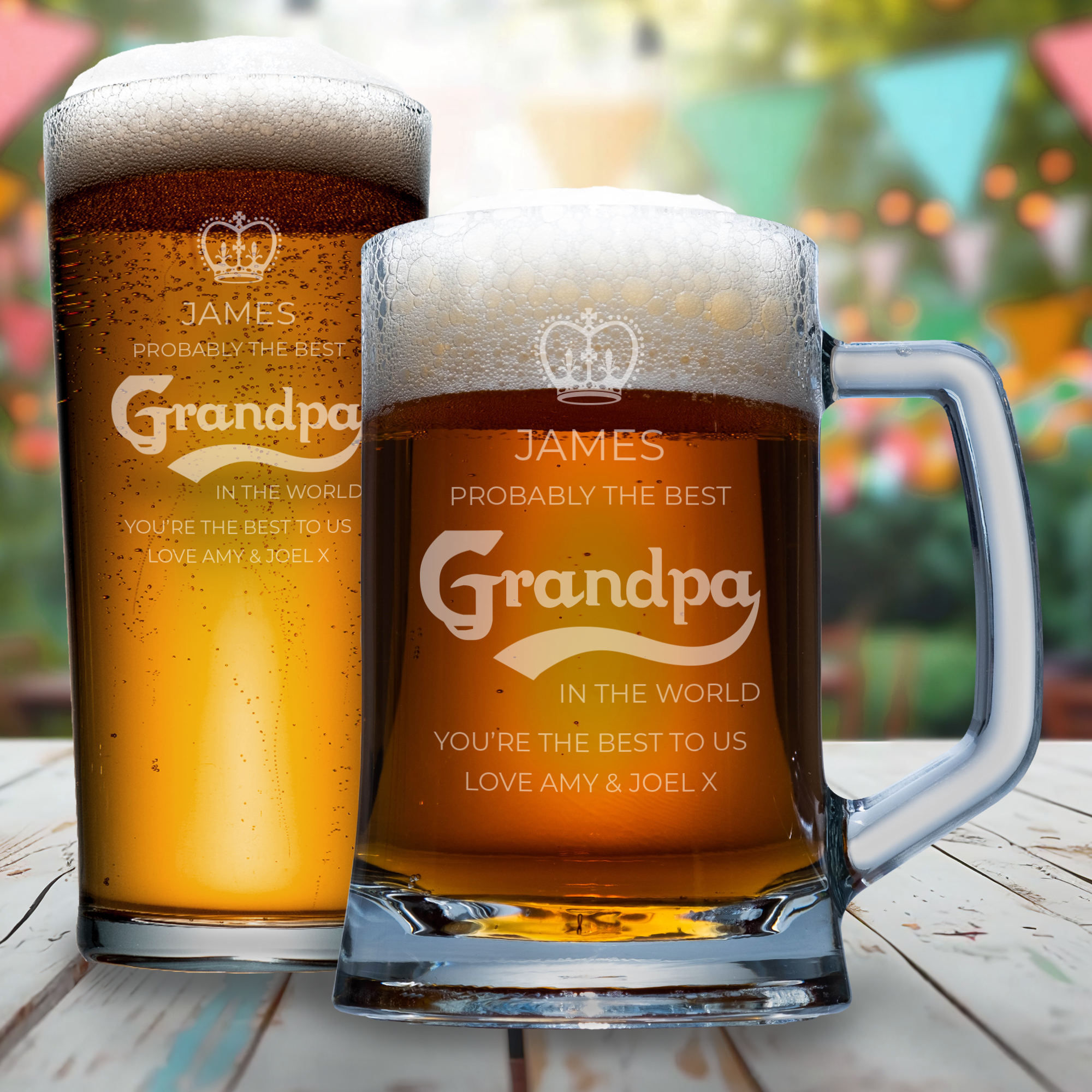 Probably Best Grandpa World Glass