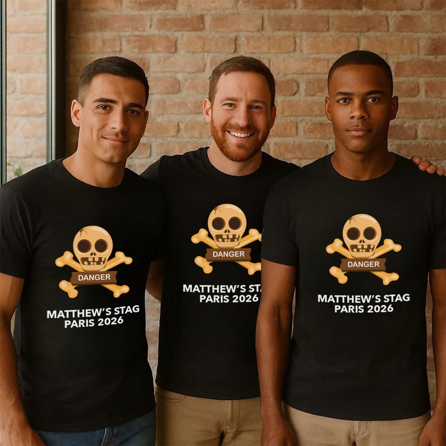 Danger Stag Do T Shirt