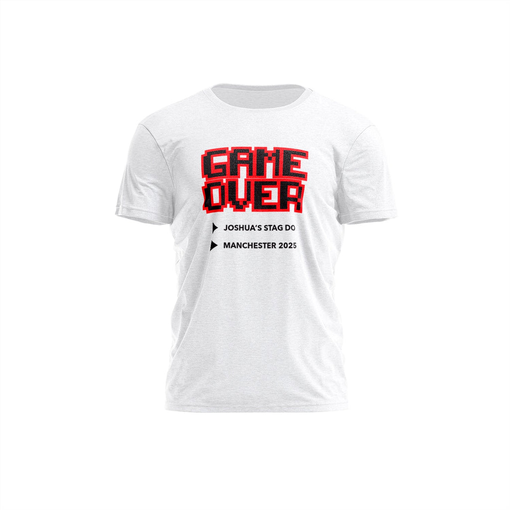 Game Over Stag Do T-Shirt - YouPersonalise