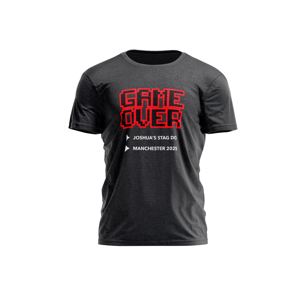 Game Over Stag Do T-Shirt - YouPersonalise
