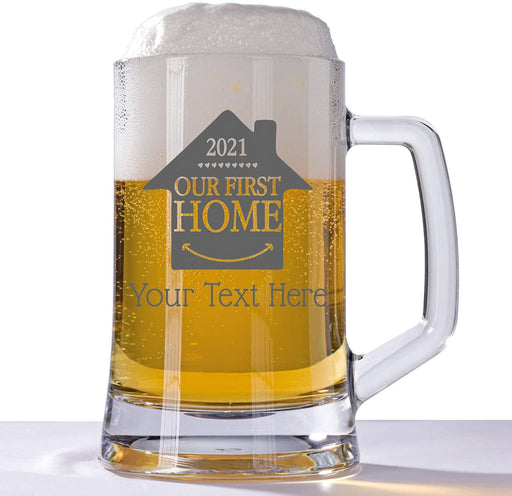 House Warming Engraved Tankard Glass Design 3 - YouPersonalise