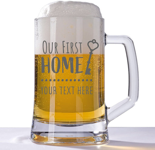 House Warming Engraved Tankard Glass Design 6 - YouPersonalise