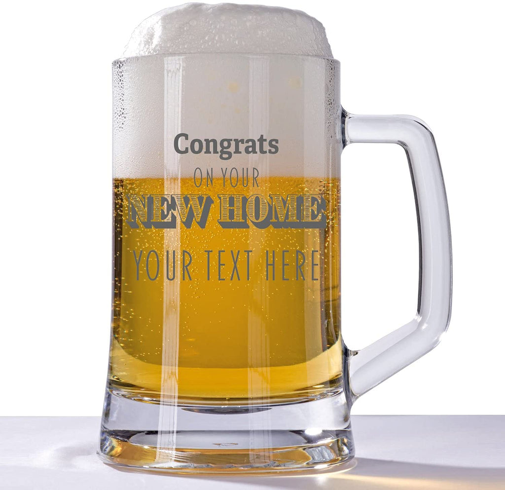 House Warming Engraved Tankard Glass Design 9 - YouPersonalise