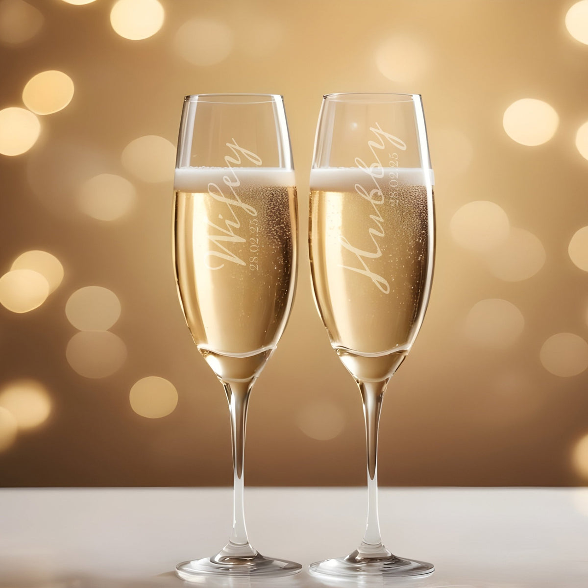 Personalised Champagne Flutes
