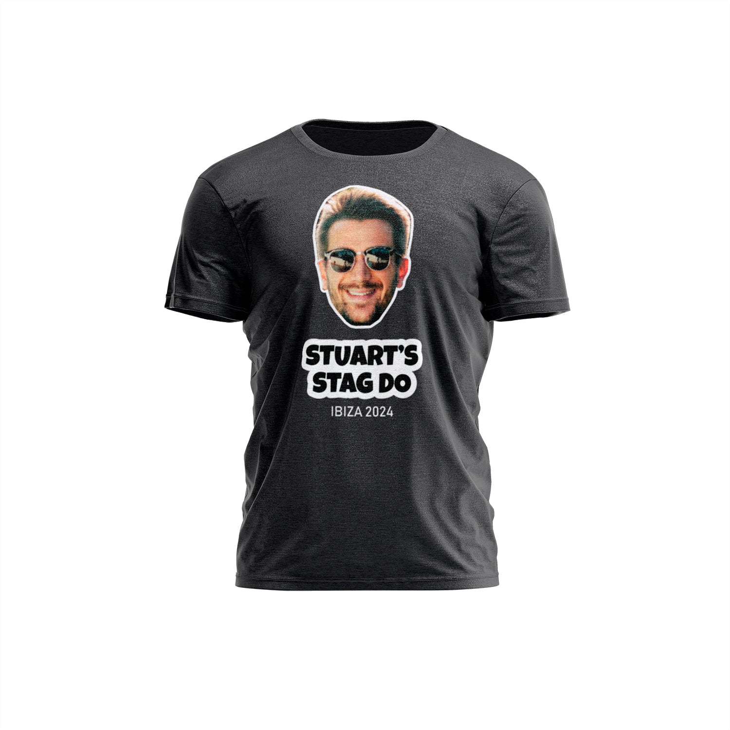 Large Photo Face Stag Do T Shirt