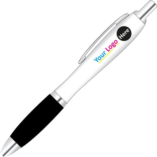 Personalised Digital Contour Promotional Pens - Black - YouPersonalise