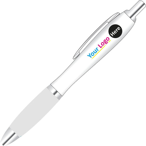 Personalised Digital Contour Promotional Pens - Clear - YouPersonalise