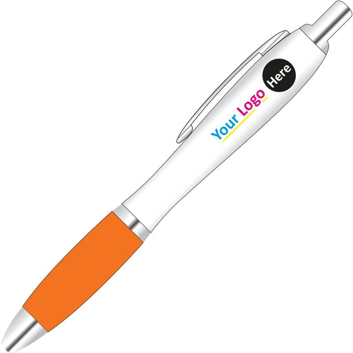 Personalised Digital Contour Promotional Pens - Orange - YouPersonalise