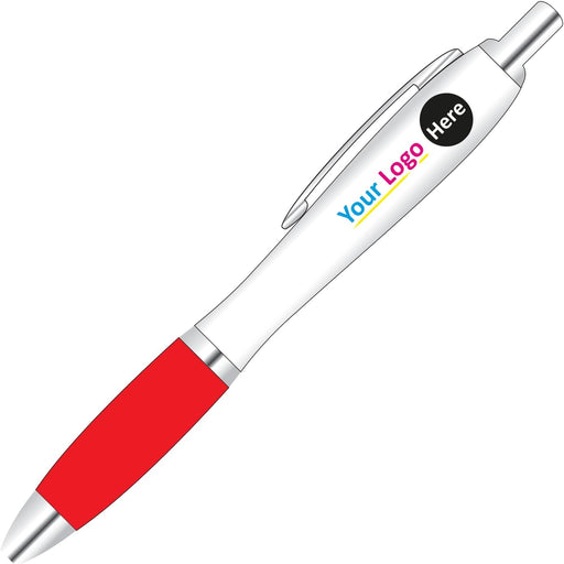 Personalised Digital Contour Promotional Pens - Red - YouPersonalise