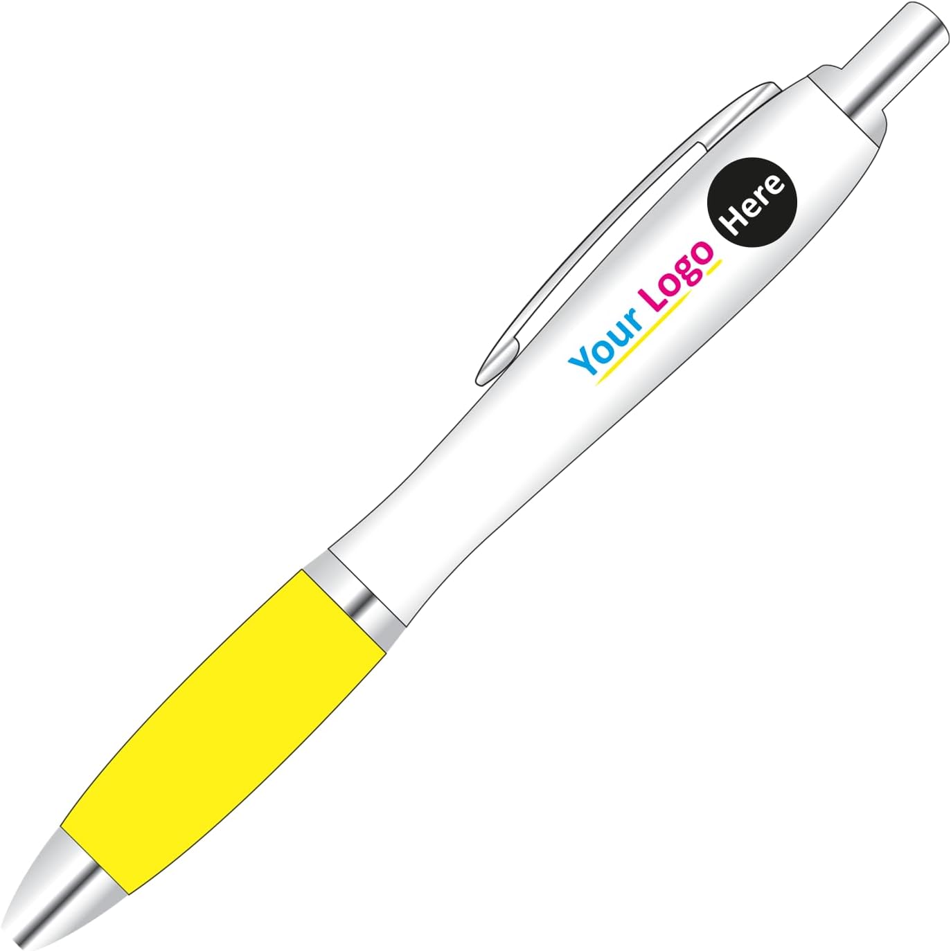 Personalised Digital Contour Promotional Pens – Custom Logo Pens Grip