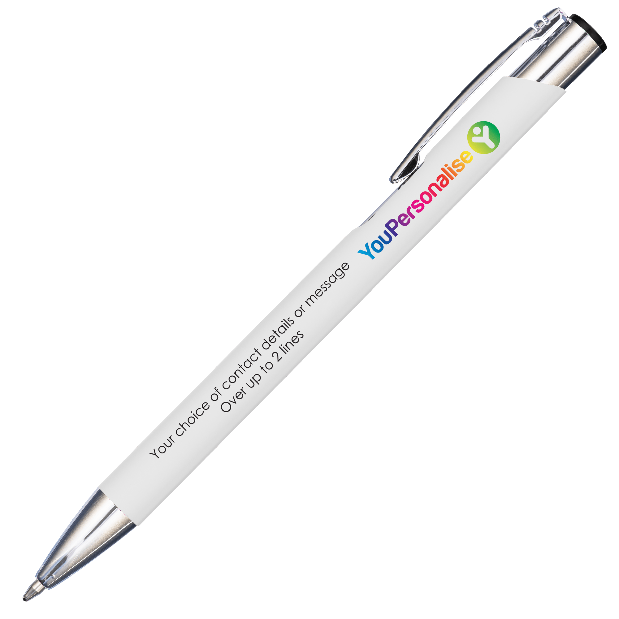 Premium Business Logo Text Personalised Promotional Full Print Soft Touch Mood Pens