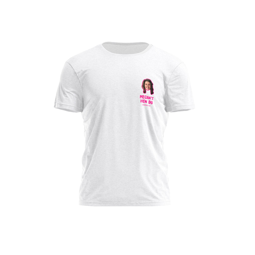 Small Face Chest Hen Do T-Shirt - YouPersonalise