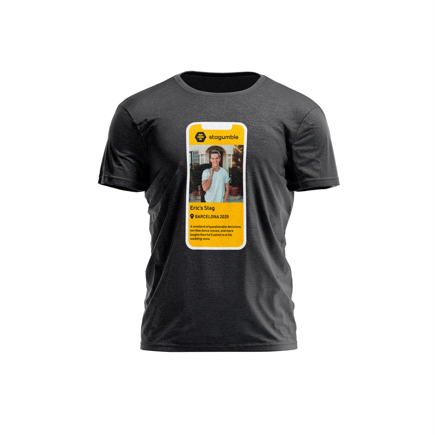 STAGUMBLE Dating App Stag Do T Shirt