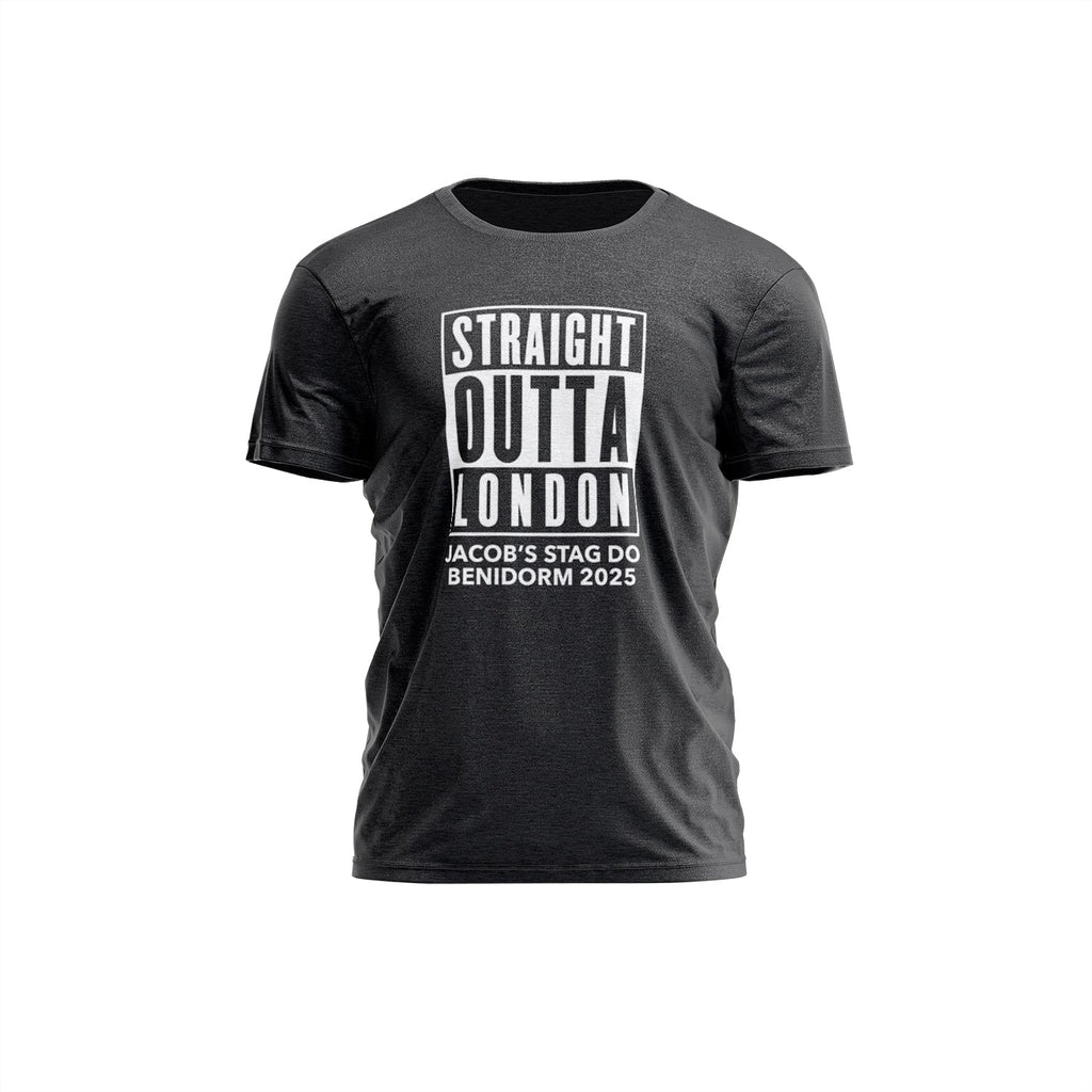 Straight Outta Stag Do T-Shirt - YouPersonalise