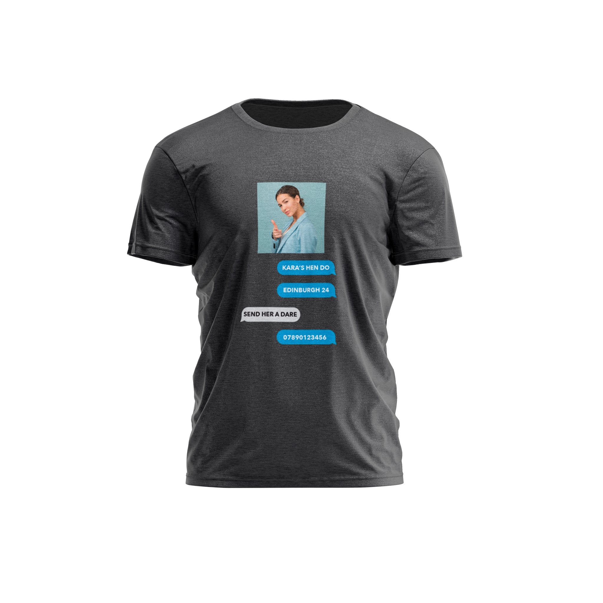 Text Dare Hen Do T Shirt