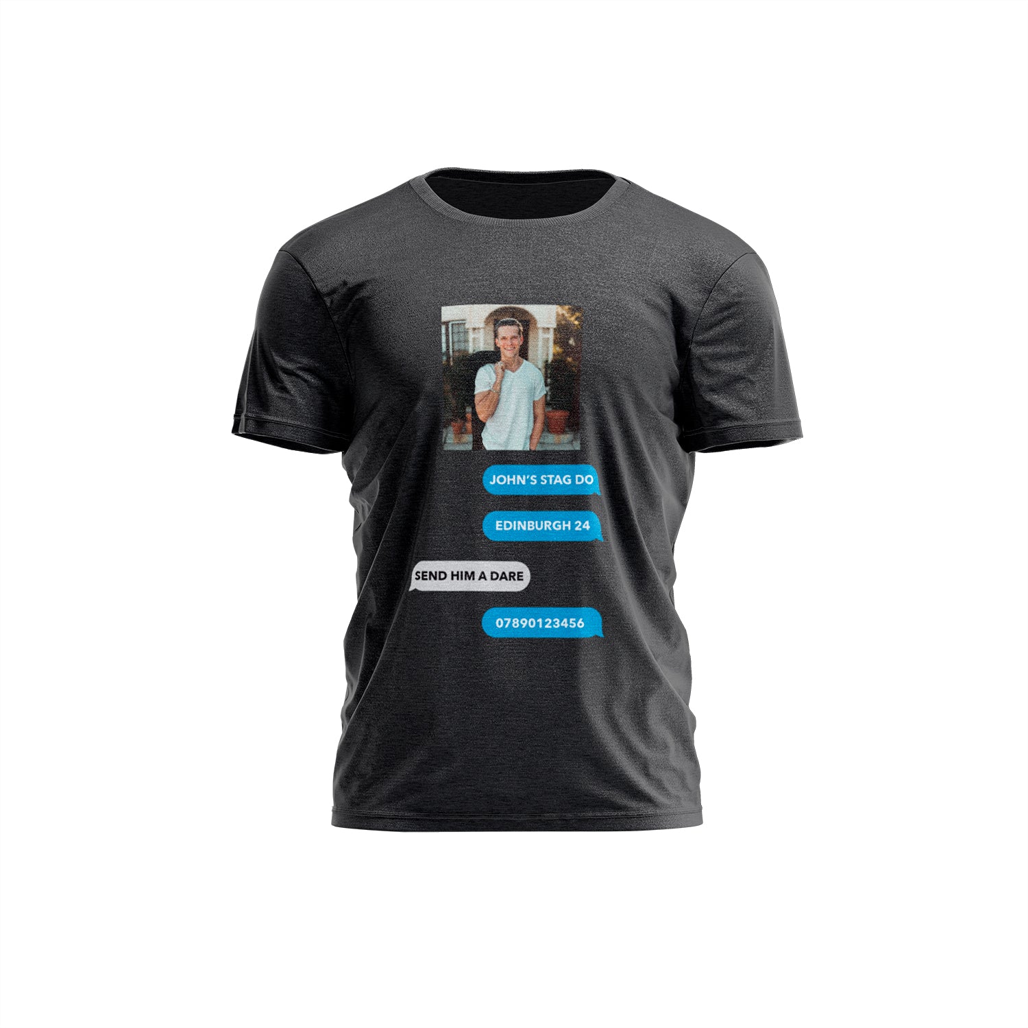 Text Dare Stag Do T Shirt