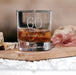 60th Birthday Engraved Whiskey Glass - Personalised Message with a Happy 60th Birthday Heart Design in Ready to Present Gift Tube Design 4 - YouPersonalise