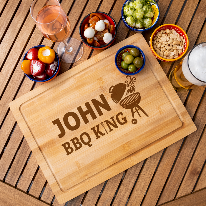 The BBQ King Personalised Engraved Chopping Board