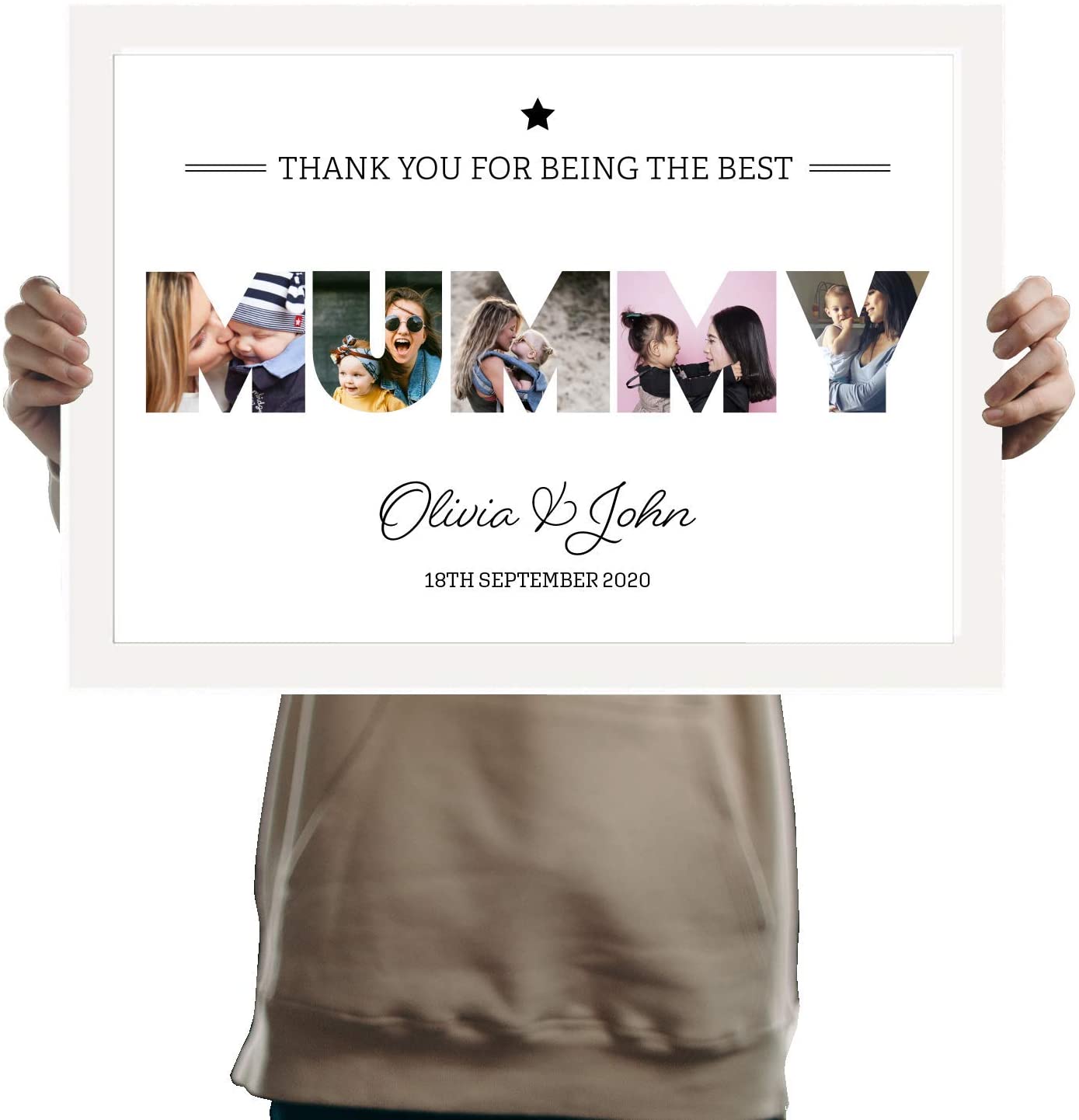 A3 Personalised MUMMY Photo Frame