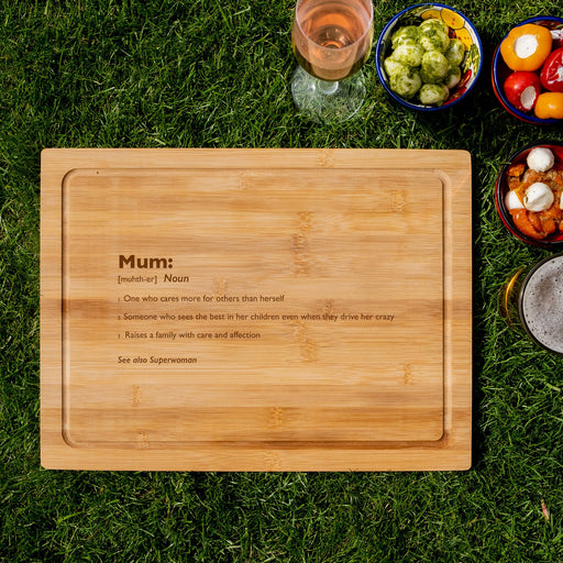 Describe your Mum with Nouns Personalised Engraved Chopping Board - YouPersonalise