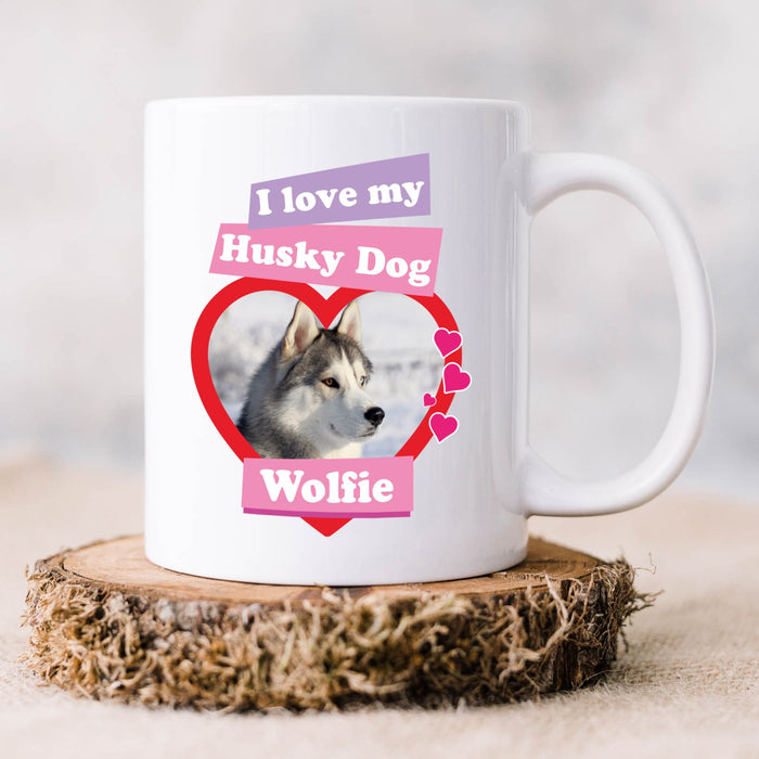 I Love My Pet Personalised Photo & Name Mug