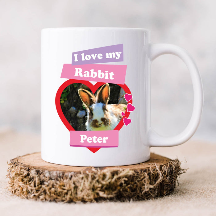 I Love My Pet Personalised Photo & Name Mug