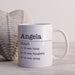 Name and Noun Description Personalised White Coffee Cup - YouPersonalise