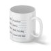 Notepad Style Reminder Personalised White Mug - YouPersonalise