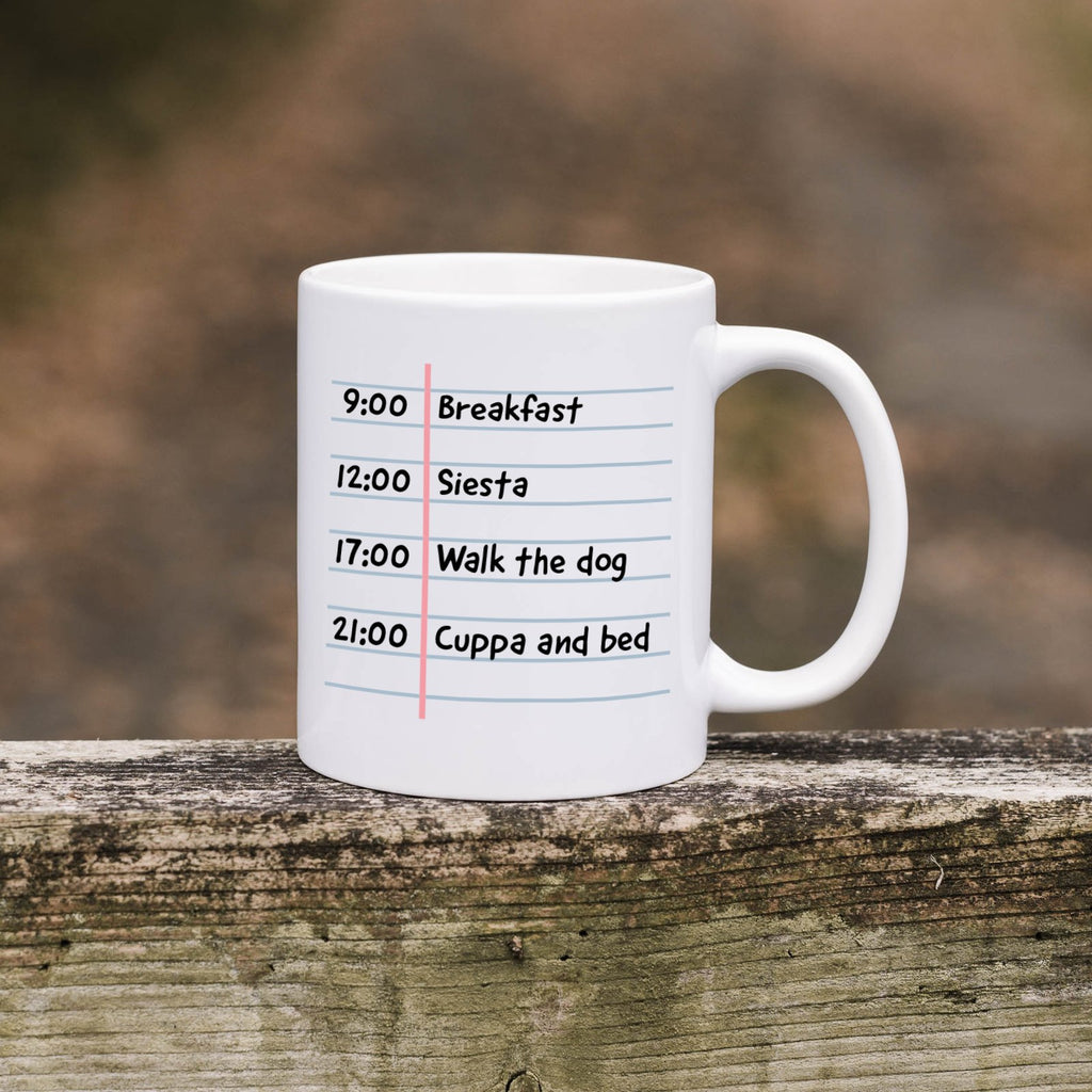 Notepad Style Reminder Personalised White Mug - YouPersonalise