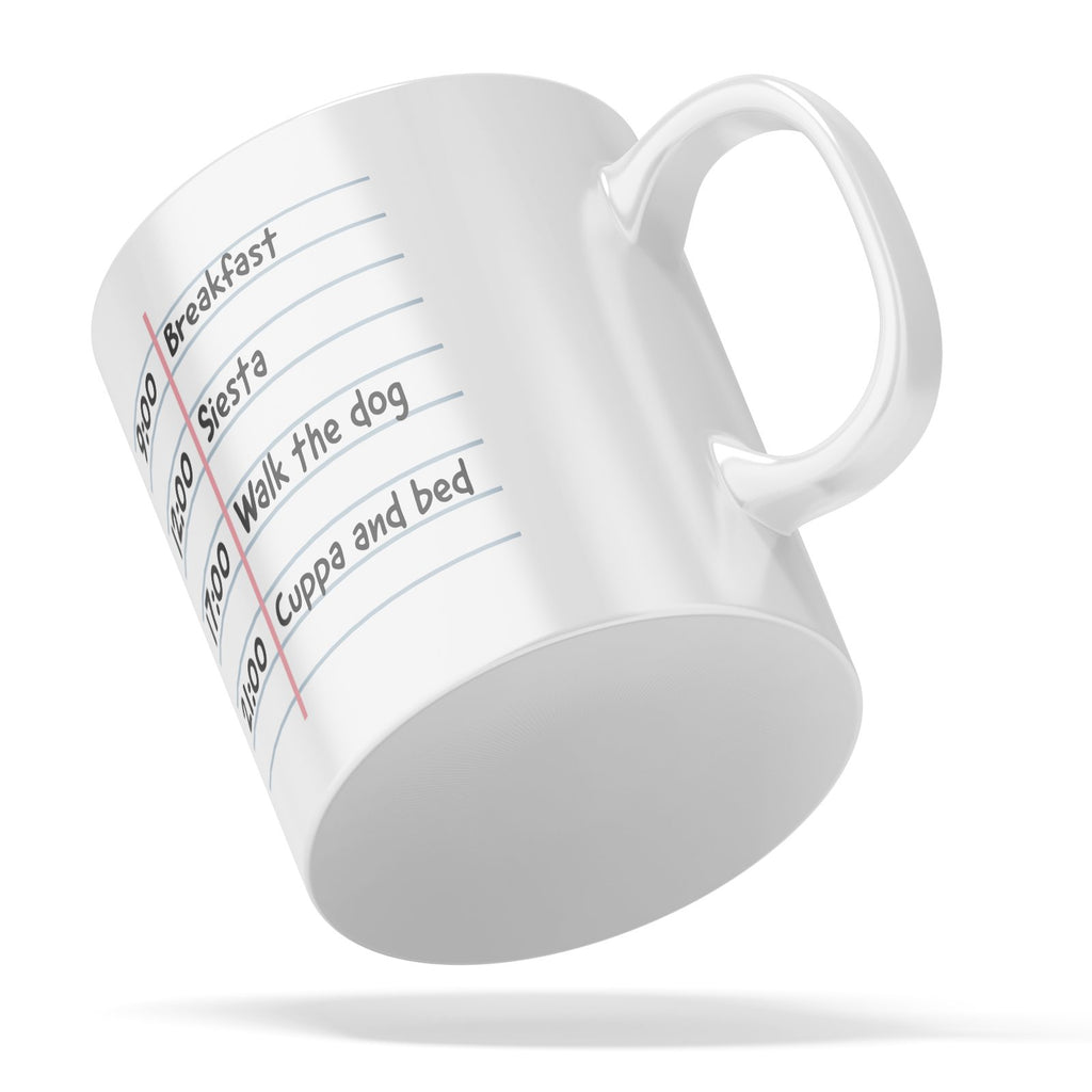 Notepad Style Reminder Personalised White Mug - YouPersonalise