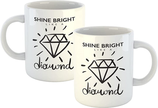 Novelty Shine Bright Like A Diamond Mug Funny Mugs Coffee Cup Tea Cool Gifts Funny Coffee Mug Cool Dad Gifts from Daughter Son Wife - YouPersonalise
