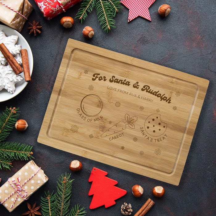 Personalised Christmas Eve Chopping Board - YouPersonalise