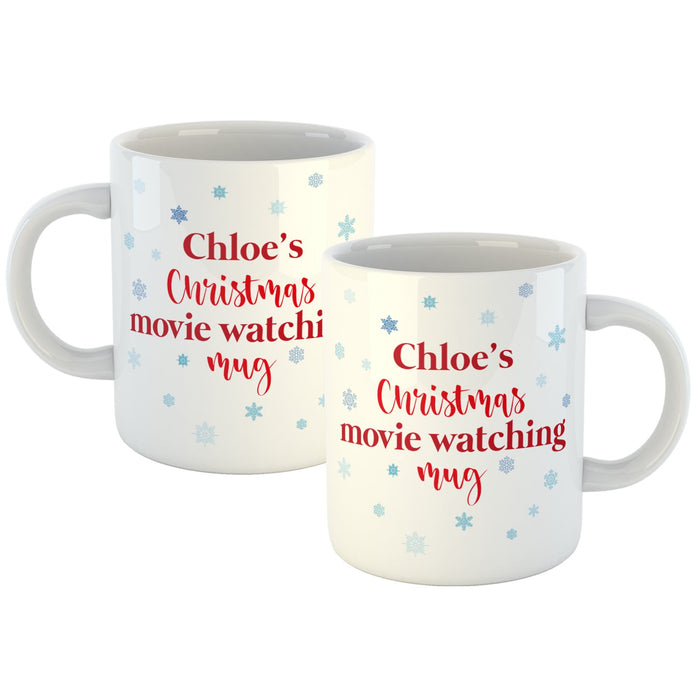 Personalised Christmas Movie Watching Mug - YouPersonalise