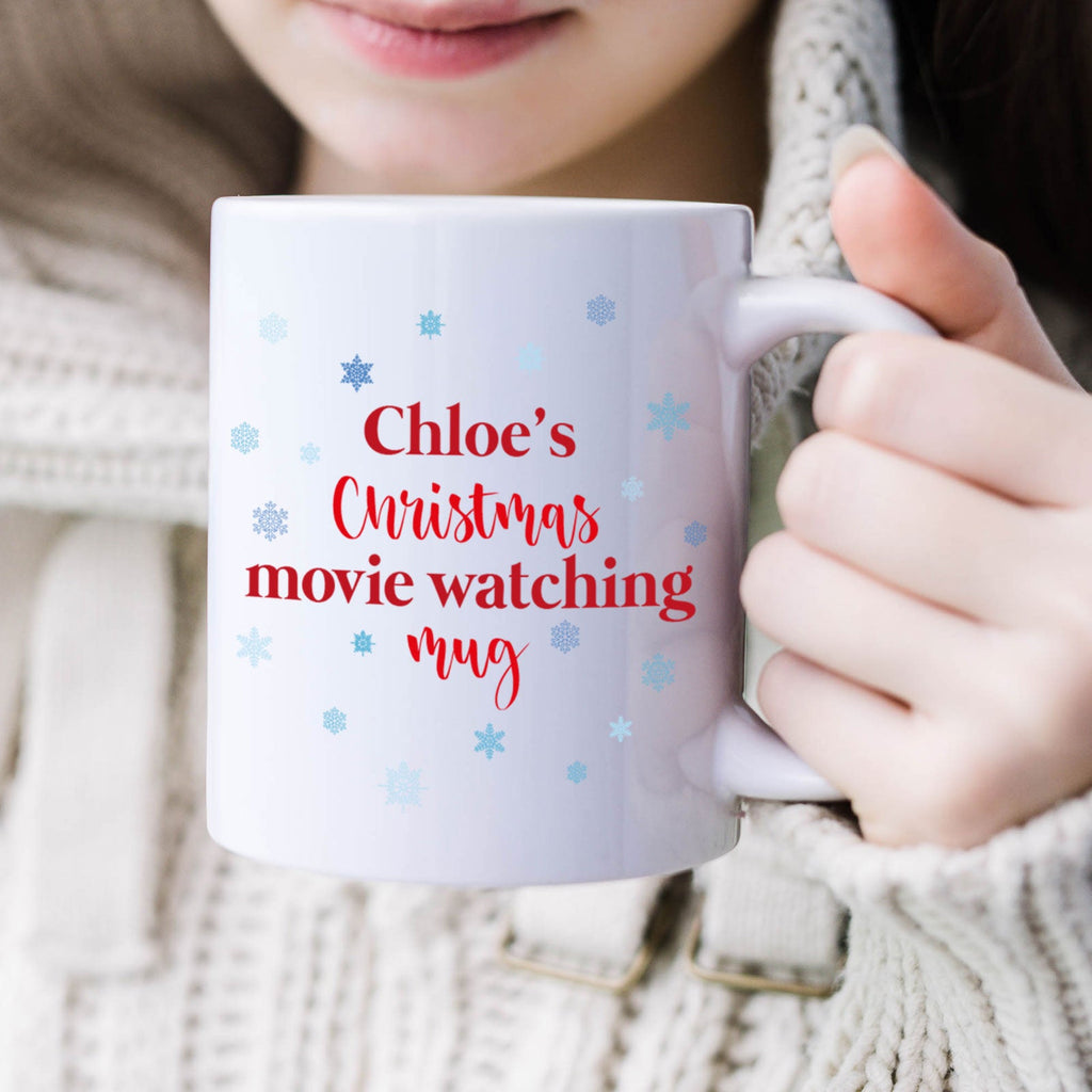 Personalised Christmas Movie Watching Mug - YouPersonalise