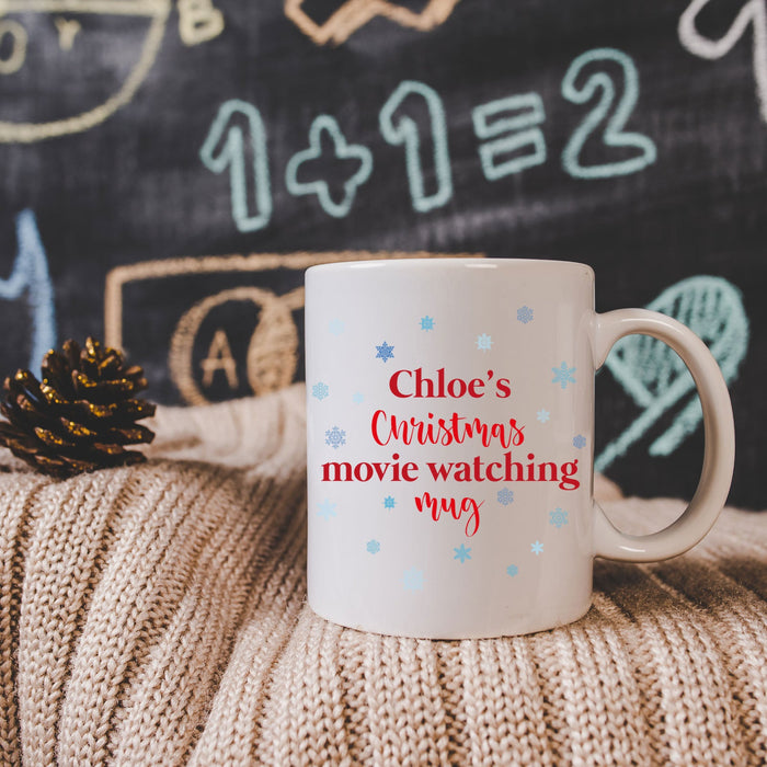 Personalised Christmas Movie Watching Mug - YouPersonalise