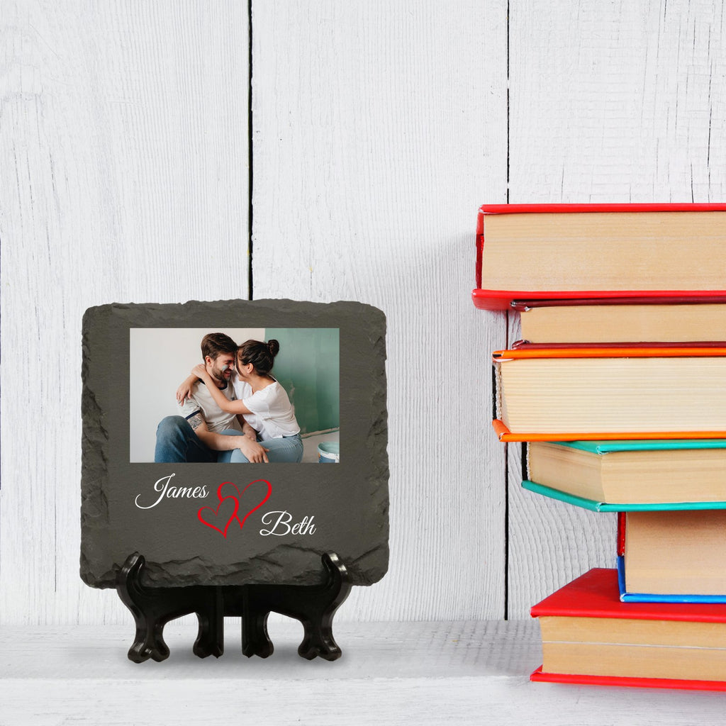 Personalised Couples Photo Slate - YouPersonalise