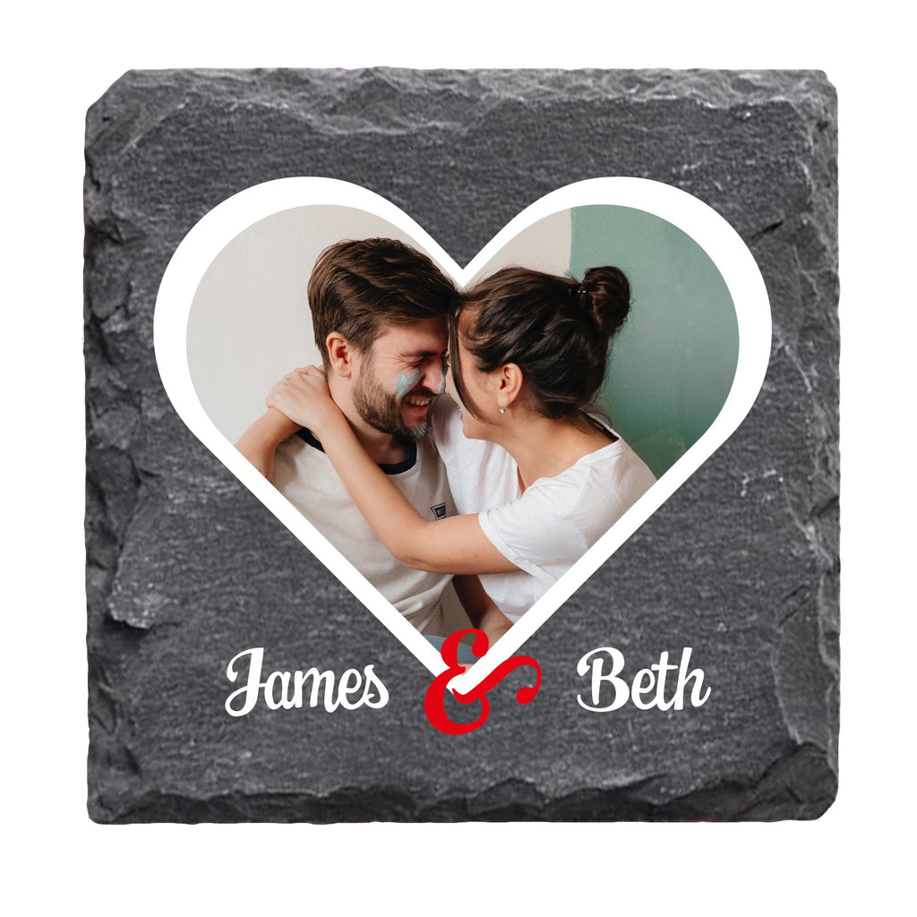 Personalised Couples Photo Slate - YouPersonalise