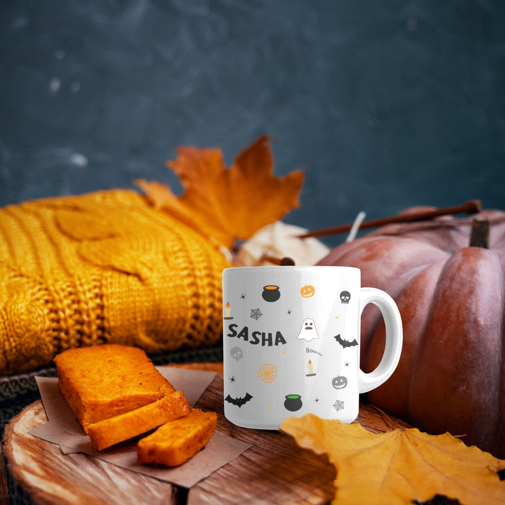 Personalised Halloween Mug, Spooky Mug, Witches Mug, Coffee Cup, Autumn Mug - YouPersonalise