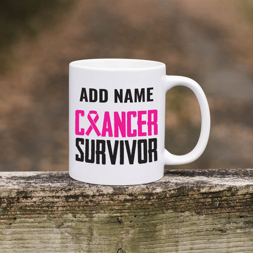 Personalised Mug Cancer Survivor - Add Your Special One's Name (11oz) - Custom Gift for Birthdays, Christmas, Special Occasions - YouPersonalise