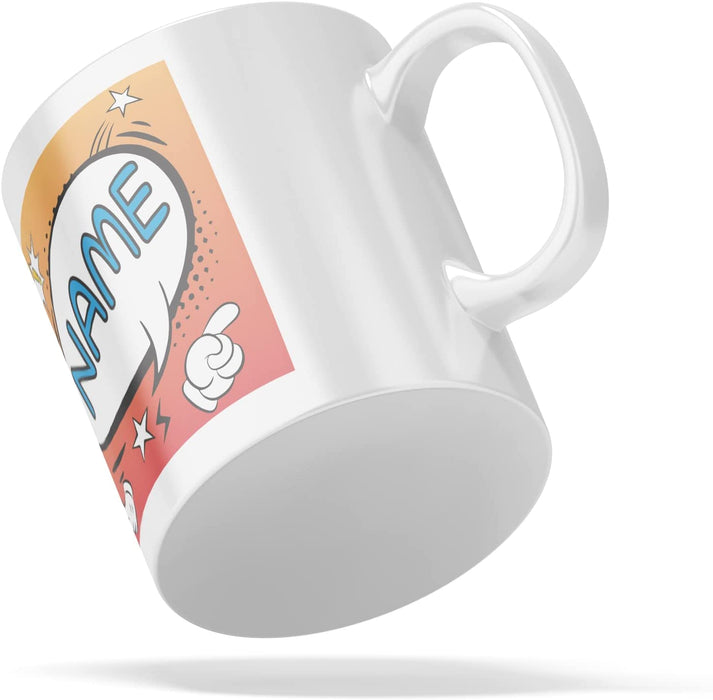 Personalised Mug Comic Style - Add Your Special One's Name (11oz) - Custom Gift for Birthdays, Christmas, Special Occasions, Secret Santa - YouPersonalise