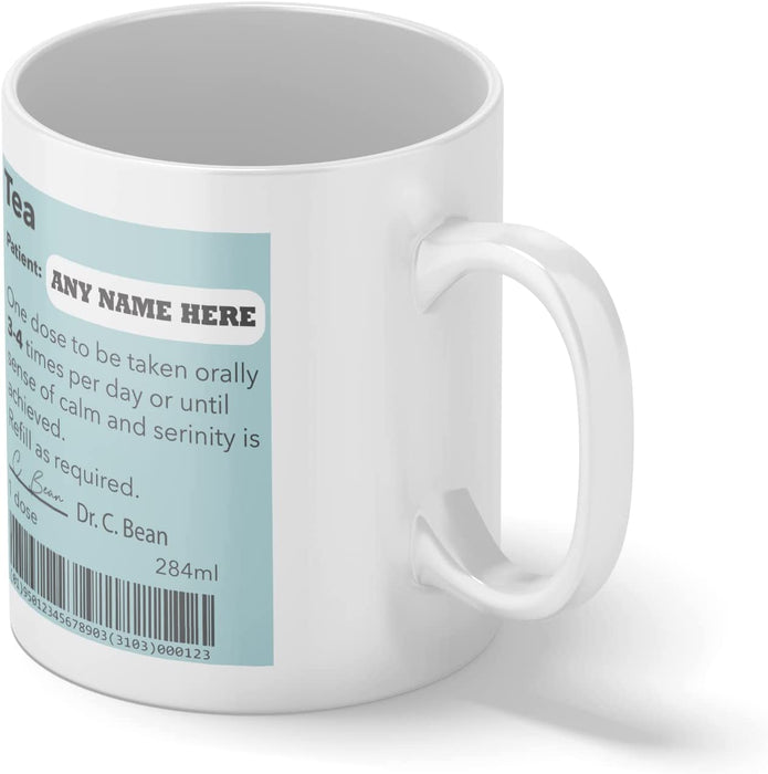 Personalised Mug Funny Prescription Tea Mug (11oz), Doctor Mug, Customisable Gift for Colleague, Funny Gift Idea, Secret Santa - YouPersonalise