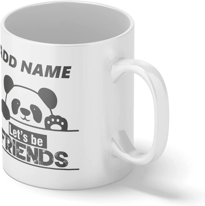 Personalised Mug Let's Be Friends - Add Your Special One's Name (11oz) - Custom Gift for Birthdays, Christmas, Special Occasions - YouPersonalise
