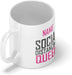 Personalised Mug Social Distancing Queen - Add Your Special One's Name (11oz) - Custom Gift for Birthdays, Christmas, Special Occasions - YouPersonalise
