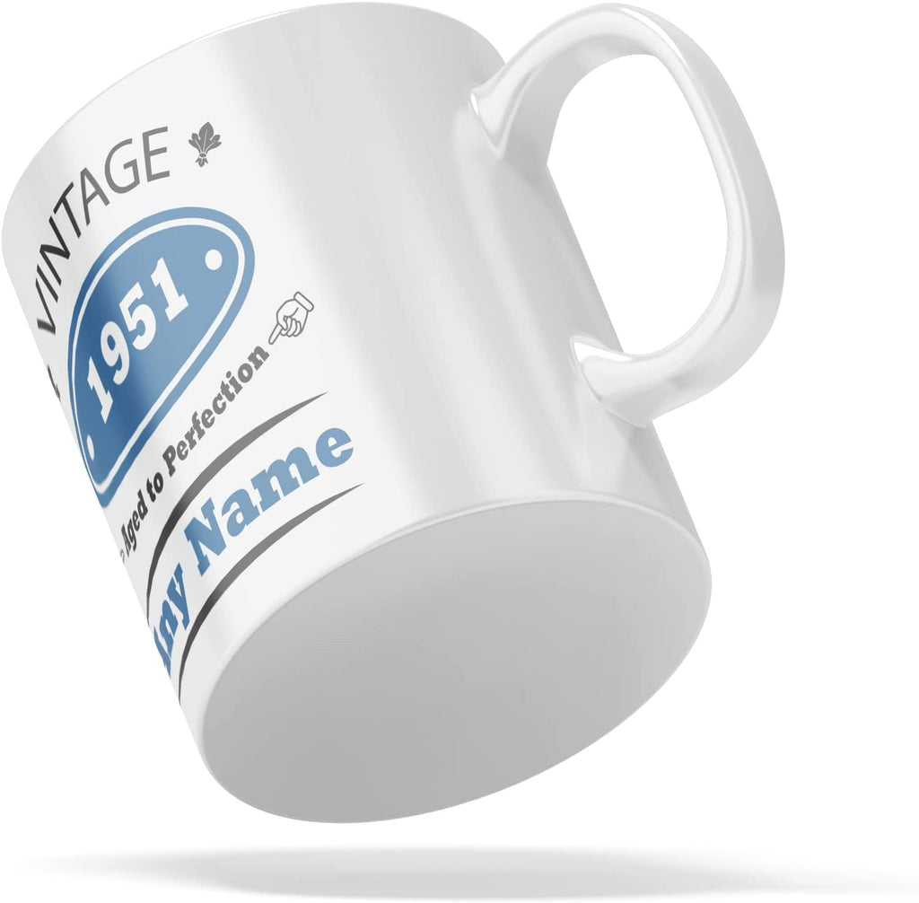 Personalised Mug Vintage - Aged to Perfection - Add Your Special One's Name and Birth Year (11oz) - Custom Gift for Birthdays, Christmas, Special Occasions, Secret Santa - YouPersonalise