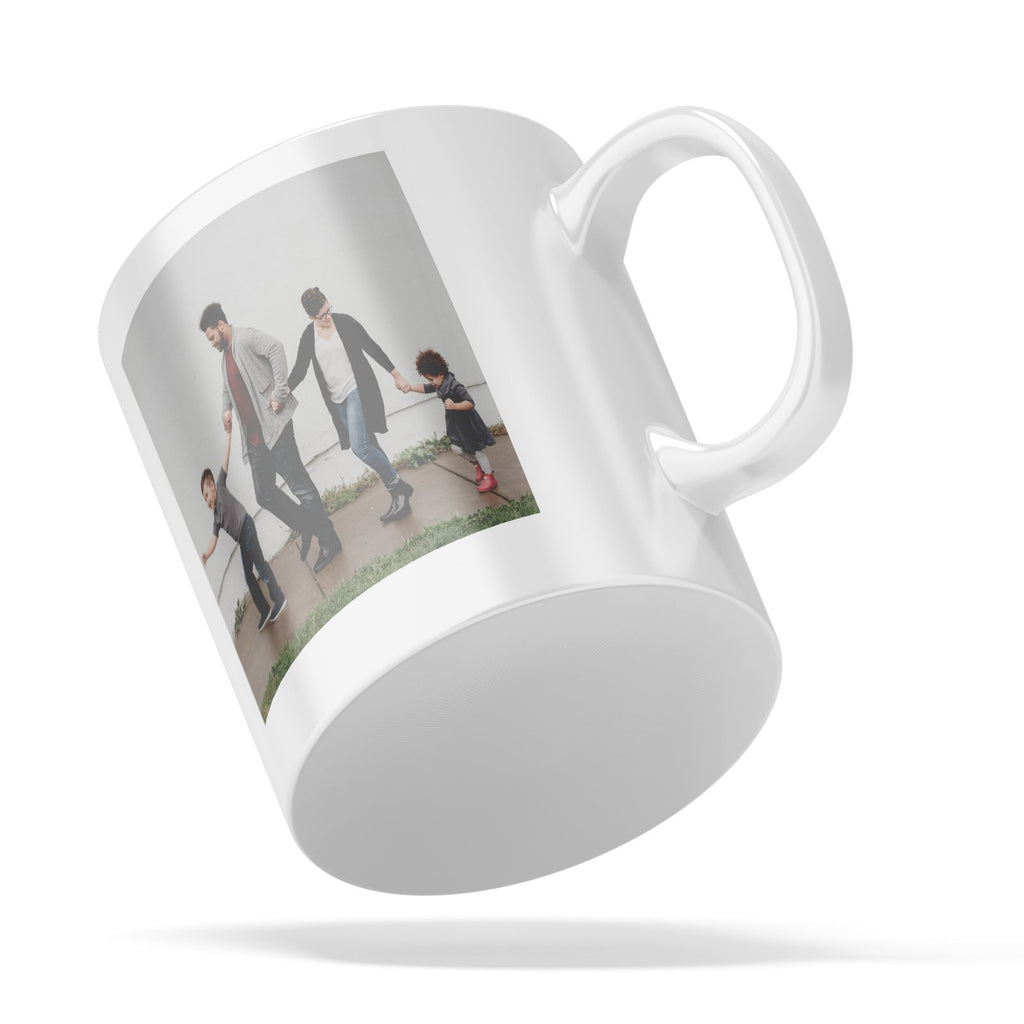 Personalised Photo and 4 Lines of Text White Mug - YouPersonalise